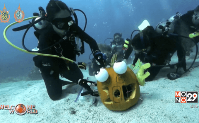 แข่งแกะสลักฟักทองใต้น้ำ