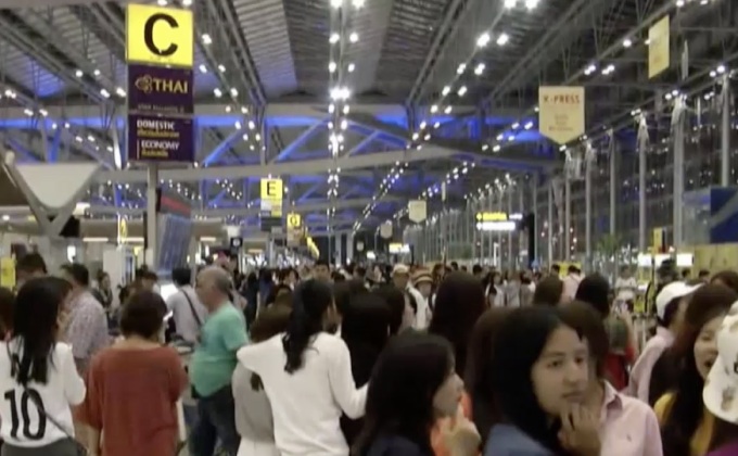 เจ็ท แอร์เวย์ส ลงจอดฉุกเฉินสุวรรณภูมิหลังถูกขู่วางระเบิด