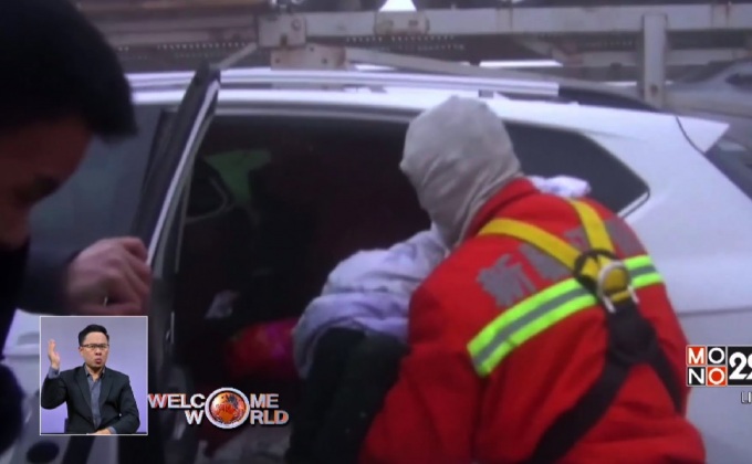 เจ้าหน้าที่จีนช่วยผู้ประสบภัยกลางพายุทราย