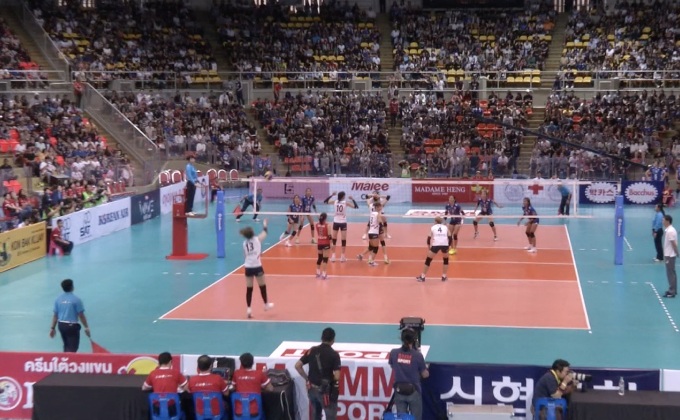 ลูกยางสาวไทย พ่ายเกาหลีใต้ 2-3เซต