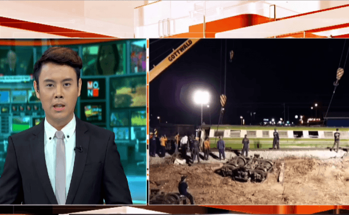 กู้รถไฟตกรางที่เพชรบุรีกลับไปซ่อมแซม