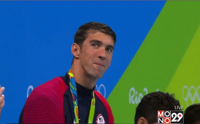 “ไมเคิล เฟลป์” คว้าเหรียญทองโอลิมปิกที่ 21