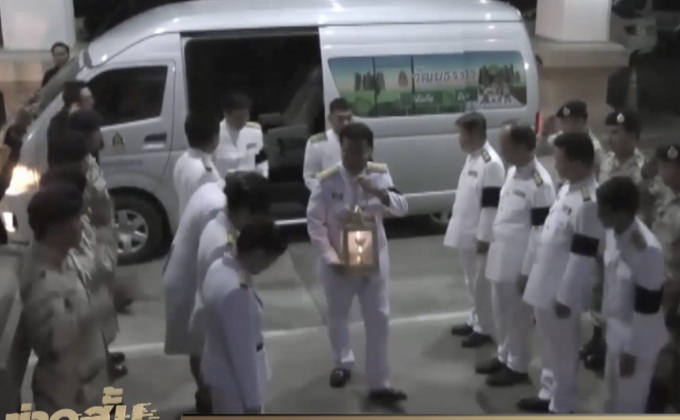 อัญเชิญไฟหลวงพระราชทาน จ.กาญจนบุรี