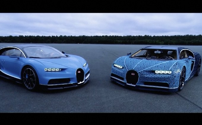 รถยนต์เลโก้เท่าของจริงในงานมอเตอร์โชว์ปารีส