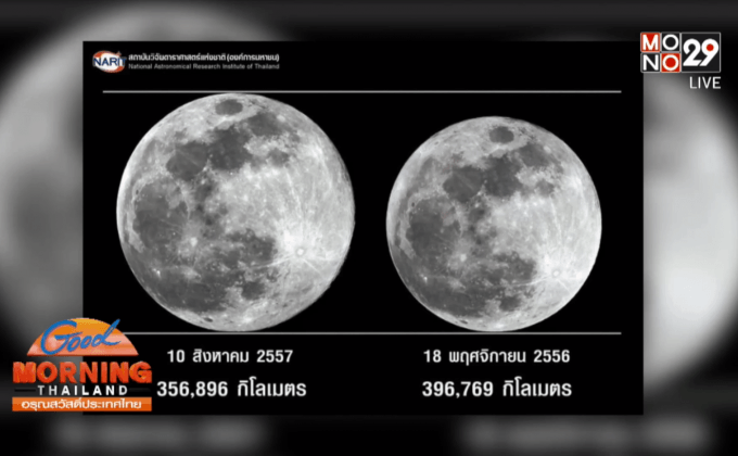 สดร.เชิญชม “ซุปเปอร์มูน” คืนนี้
