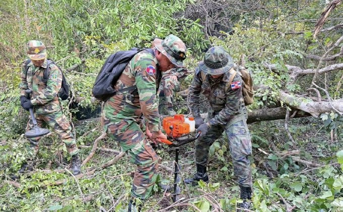 ชุดปฏิบัติงานสำรวจ “ไทย-กัมพูชา” ลุยปักหมุดชั่วคราวระหว่างหลักเขตแดนที่ 42-47 อ.โคกสูง