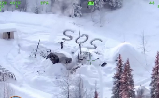 ช่วยหนุ่มอเมริกัน ติดเขาหิมะ 3 สัปดาห์