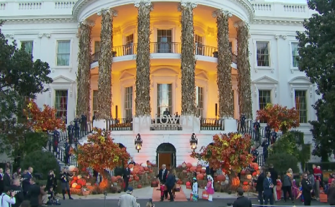 ทำเนียบขาวจัดงานฉลองวันฮาโลวีนล่วงหน้า