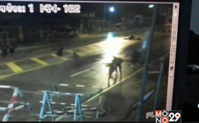 เผยภาพวงจรปิด วินาทีคนร้ายซุ่มยิงจุดตรวจกรงปินัง