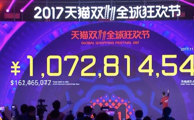 “อาลีบาบา” ทุบสถิติยอดขาย “วันคนโสด”