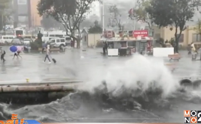 พายุพัดถล่มนครอิสตันบูลของตุรกี