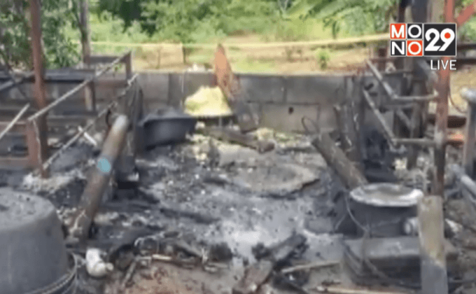 โรงงานผลิตบั้งไฟระเบิด จ.เลย