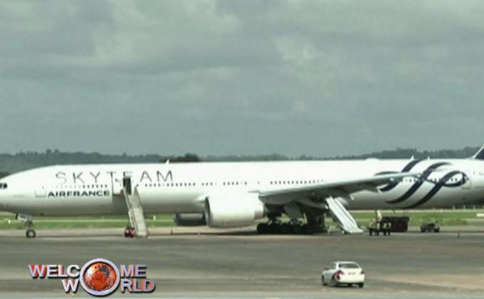 วัตถุต้องสงสัยบนเครื่องบินแอร์ฟรานซ์