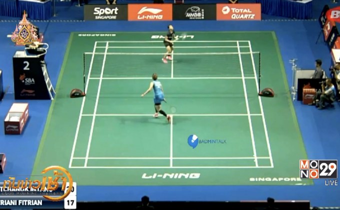 “เมย์–ครีม” ฉลุยรอบแรกขนไก่สิงคโปร์ โอเพ่น