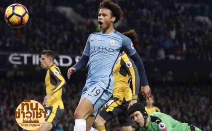 เรือใบแซงชนะปืน 2-1 ขึ้นรองจ่าฝูงพรีเมียร์ลีก