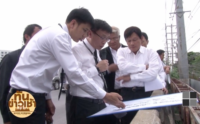 กทม.ตรวจโครงการสร้างเขื่อนคลองพระยาราชมนตรี
