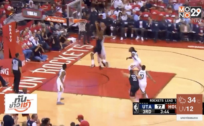 “แจซซ์” สอยจรวดร่วงคาถิ่น NBA เพลย์ออฟรอบ 2