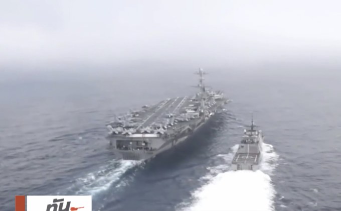 เรือรบสหรัฐฯ แล่นใกล้พื้นที่จีนอ้างสิทธิในทะเลจีนใต้