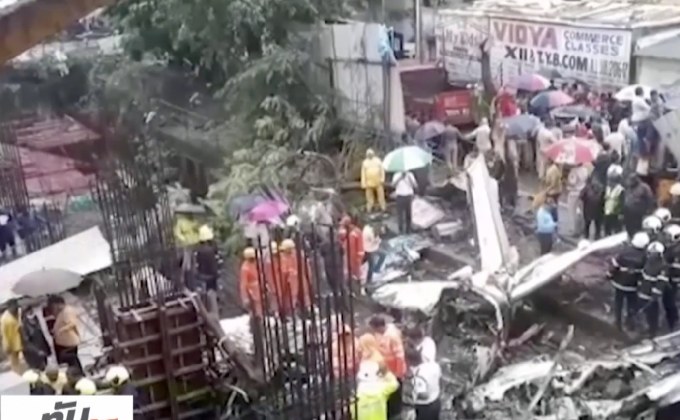 เครื่องบินเล็กตกในนครมุมไบของอินเดีย ตาย 5