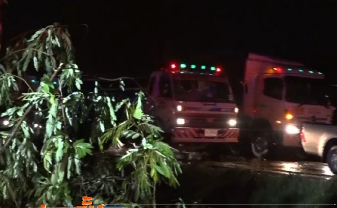 ฝนถล่มต้นไม้โค่น ถ.มิตรภาพอัมพาตนาน 2 ชม.