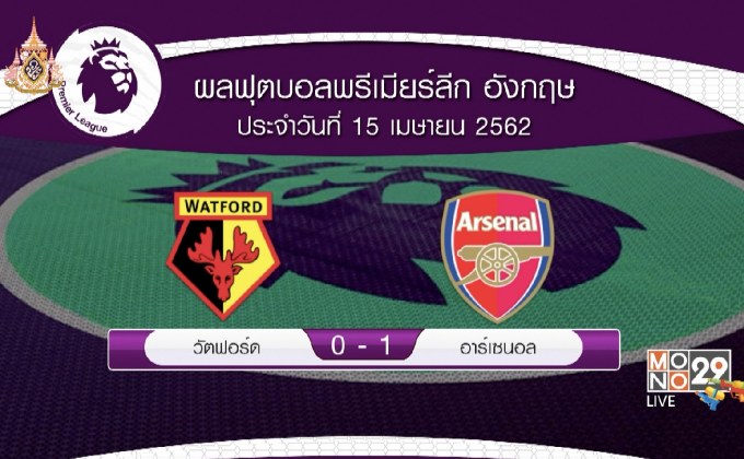 ผลฟุตบอลพรีเมียร์ลีก อังกฤษ