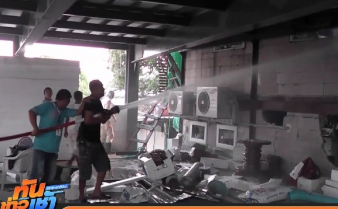 ไฟไหม้ศูนย์ปฏิบัติธรรม จ.นครปฐม วอดกว่า 50ล้านบาท