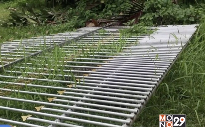 ประตูรั้วบ้านล้มทับหญิงชราเสียชีวิต จ.เชียงราย