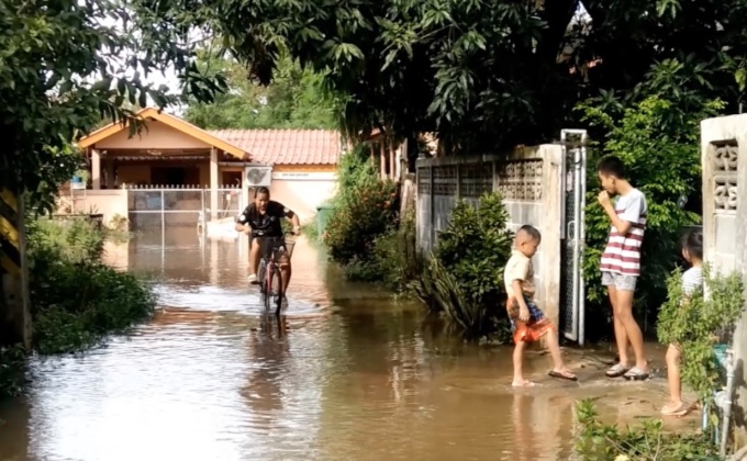 น้ำท่วมหลายหมู่บ้าน อ.เถิน จ.ลำปาง