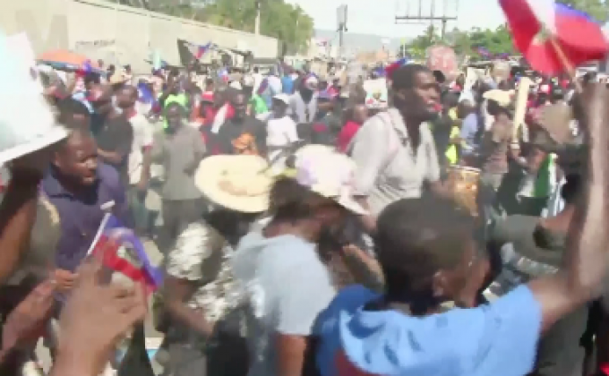 ชาวเฮติประท้วง “โดนัลด์ ทรัมป์”