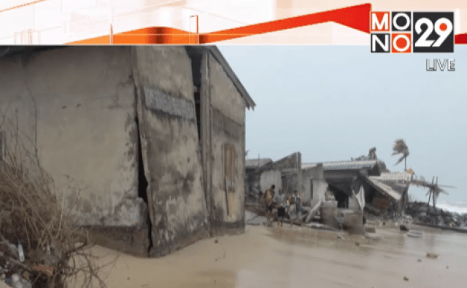 คลื่นลมแรงในหลายพื้นที่เริ่มลดลง