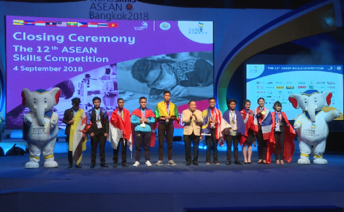 ไทยคว้า 16 ทอง แข่งขันฝีมือแรงงานอาเซียนครั้งที่ 12
