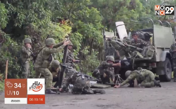 ฟิลิปปินส์ป้องกันกลุ่มติดอาวุธบุกยึดเมือง