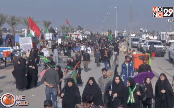 ชาวอิรักร่วมพิธีเทศกาลอัรบาอีน