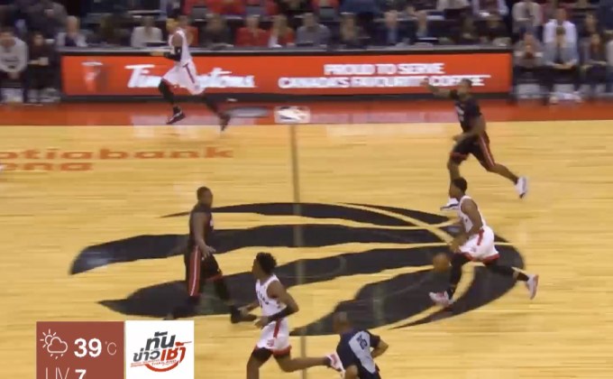 แรพเตอร์สทุบฮีท 125-115 เก็บชัยชนะ 5 เกมติด