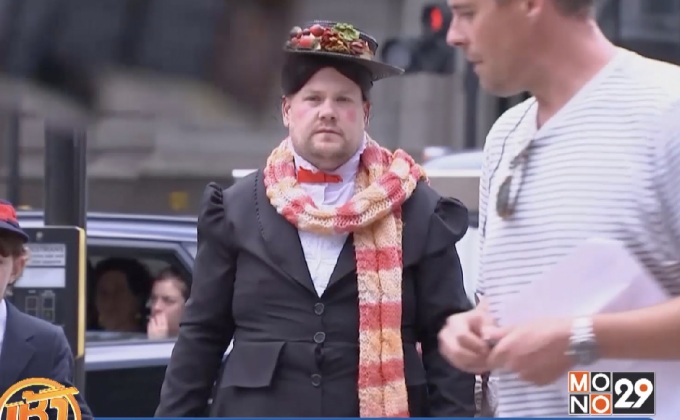 “เจมส์ คอร์เดน” ถ่ายคลิปล้อเลียนหนัง Mary Poppins ในอังกฤษ