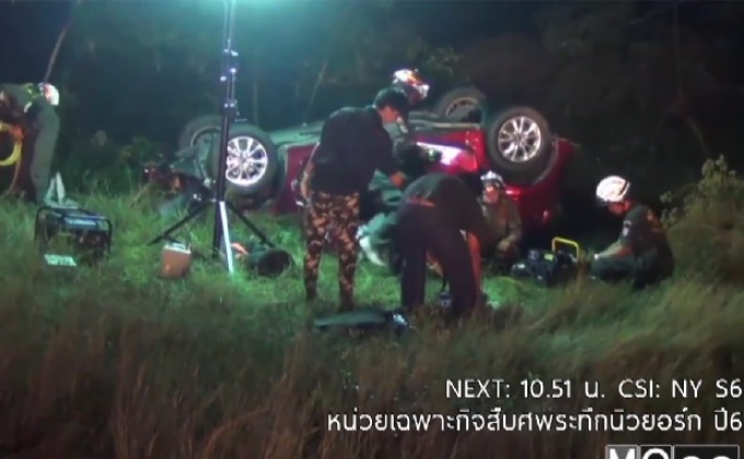 ขับรถฝ่าหมอกลงจัดแหกโค้งเสียชีวิต จ.ลำปาง