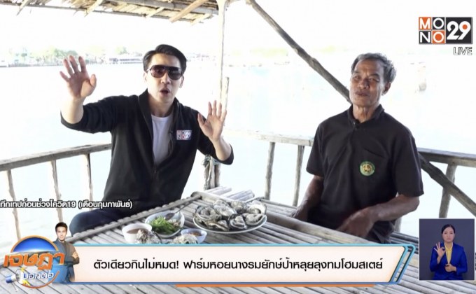 ตัวเดียวกินไม่หมด! ฟาร์มหอยนางรมยักษ์ป้าหลุยลุงทมโฮมสเตย์