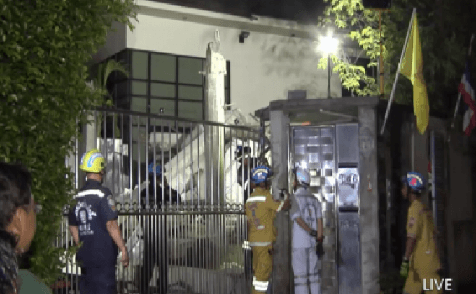 บ้านกำลังก่อสร้างถล่มทับคนงานเสียชีวิต 1 คน