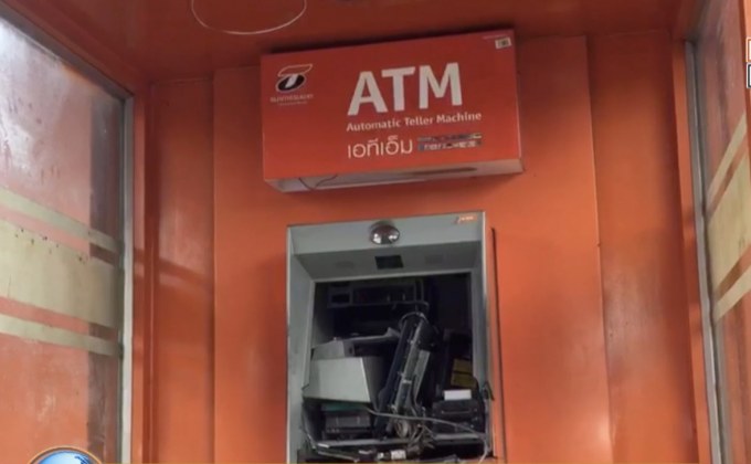 งัดตู้เอทีเอ็ม 5 ตู้รวด ไม่ได้เงินแม้บาทเดียว