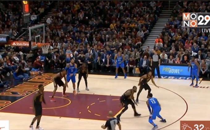 “บิ๊กทรี” นำโอเคซีบุกถล่มแคฟส์ราบคาบ ศึก NBA