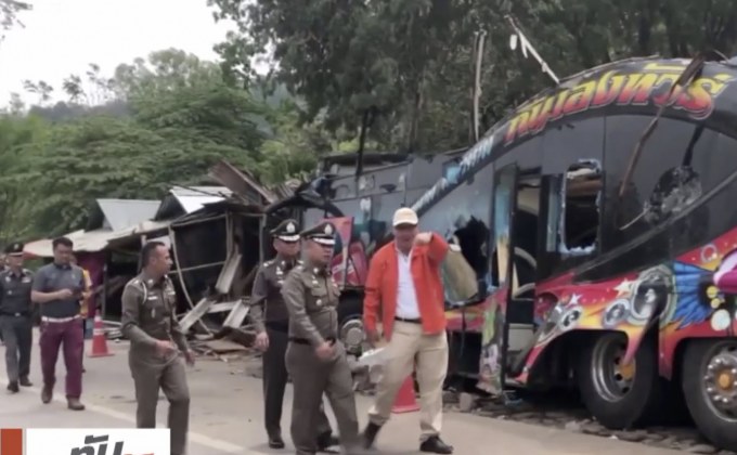 ตร.ชี้โชเฟอร์รถทัวร์มรณะ ไม่เข้าข่าย “เจตนาฆ่า”