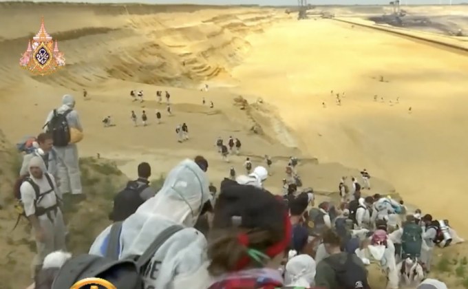 ประท้วงต้านทำเหมืองถ่านหินในเยอรมนี