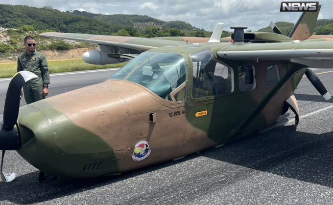 เครื่องบินลาดตระเวนทางทะเลกองทัพเรือ “ล้อไม่กาง” ขณะลงจอดภูเก็ต นักบินปลอดภัย