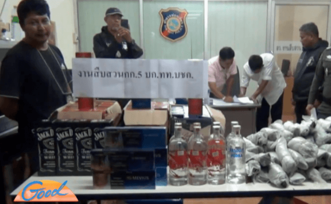 ตร.หาดใหญ่จับกุมสินค้าหนีภาษี