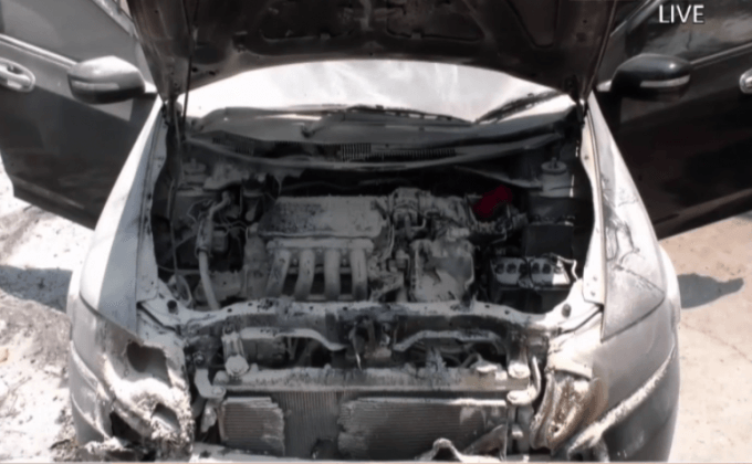 ไฟไหม้รถยนต์ปริศนา จ. ชัยนาท