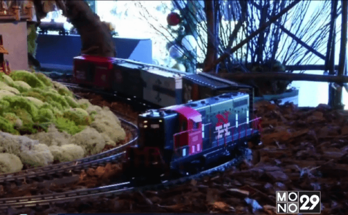 งานแสดงรถไฟของเล่นในนิวยอร์ก สหรัฐฯ