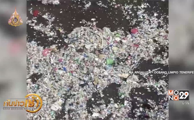 ขยะพลาสติกมหาศาลซัดขึ้นฝั่งเกาะเตเนรีฟ