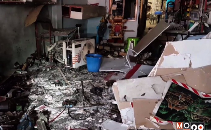 คอมเพรสเซอร์แอร์ระเบิดบาดเจ็บสาหัส 4 คน