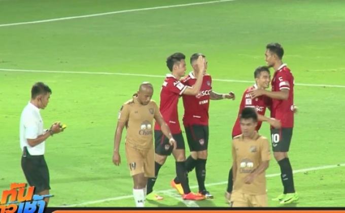 กิเลนผยองรัวสุพรรณบุรี 3-0 คืนจ่าฝูงไทยลีก