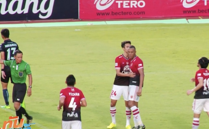 บุรีรัมย์บุกเจ๊าโปลิศเทโร 2-2 ชวดขึ้นจ่าฝูงไทยลีก